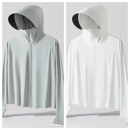 Neutral Hooded Sports Running Jacket Lightweight Quick Drying Suitable Outdoor Running Fitness Travel Commuting Sun Protection