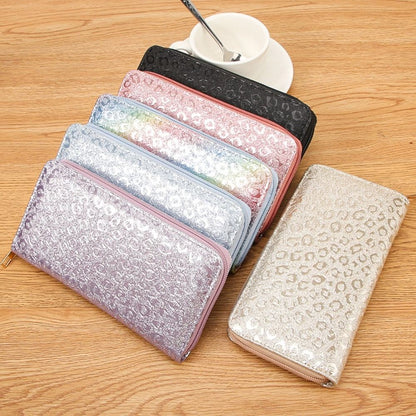 Fashion PU Leather Leather Women Wallets Glitter Pattern Large Capacity Clutch Bag 6 Colors Coin Purse Women