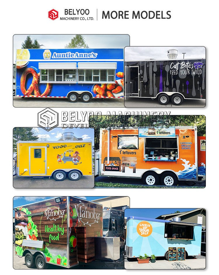 Carrinho de comida para fábrica, caminhão de tacos, trailer de churrasco móvel, carrinho de sorvete, trailer de concessão, carro de venda de suco, trailers de comida totalmente equipados