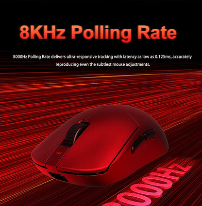Mouse Gamer sem Fio Aula V9 Ultra E-sports Duplo 8k 3 modos PAW 3950 8k 55g Leve Ergonômico Acessório Personalizado para PC
