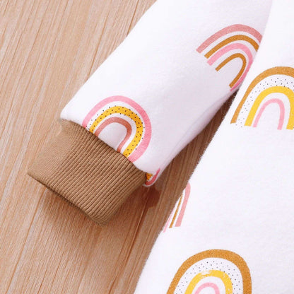 Newborn Baby Romper Love Printed Clothes Hooded Children Girl 0-1 Years Autumn Spring Infant Boy Jumpsuit Outfits 3 6 Months