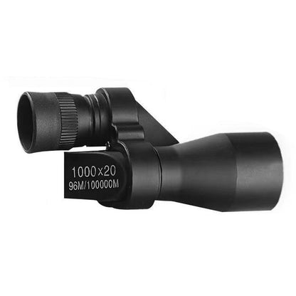 Telescópio Profissional Portátil Infantil Mini Externo 1000X20 à Prova de Choque com Pano de Limpeza para Observação de Pássaros Turismo