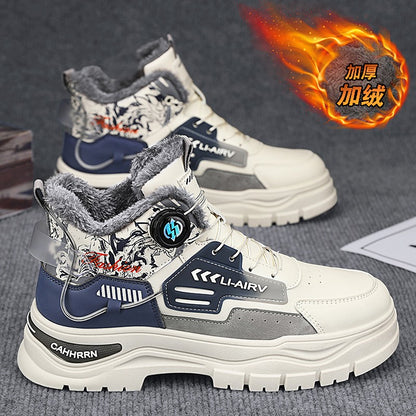 A new trend of thick, comfortable and casual high-top boots for men's outdoor sports in the autumn of 2025