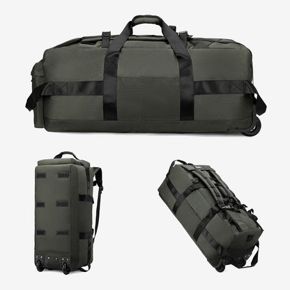 Travel Bag, Large-Capacity Handbag, Portable Outdoor Hand Luggage, Roller Travel Bag, Convenient and Practical Unisex Duffel Bag