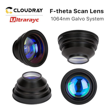 Ultrarayc Lente F-theta 1064nm Lente de Foco Laser Distância Focal 63-420mm Campo de Varredura 50×50-400×400 para Sistema Galvo a Laser de Fibra YAG