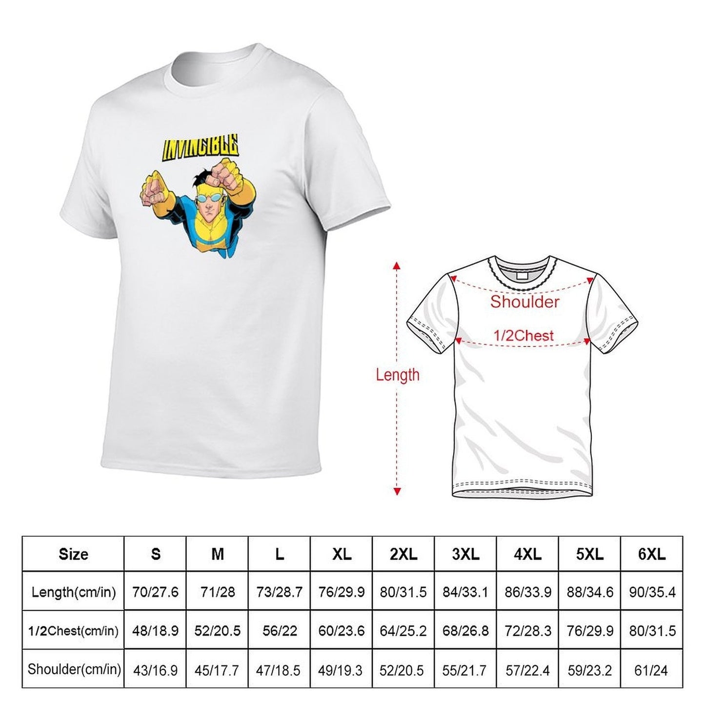 Invincible Hero Man For All Fans Comic Flight Poster T-Shirt T-Shirt men t shirt cotton 100% t shirt man plain T-Shirt