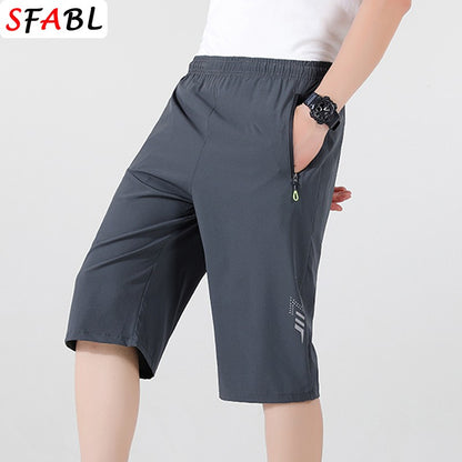 Sports Shorts Men Summer Quick-drying Breathable Drawstring Shorts Male Beach Short Pants for Men New Gym Fitness Bottom Summer