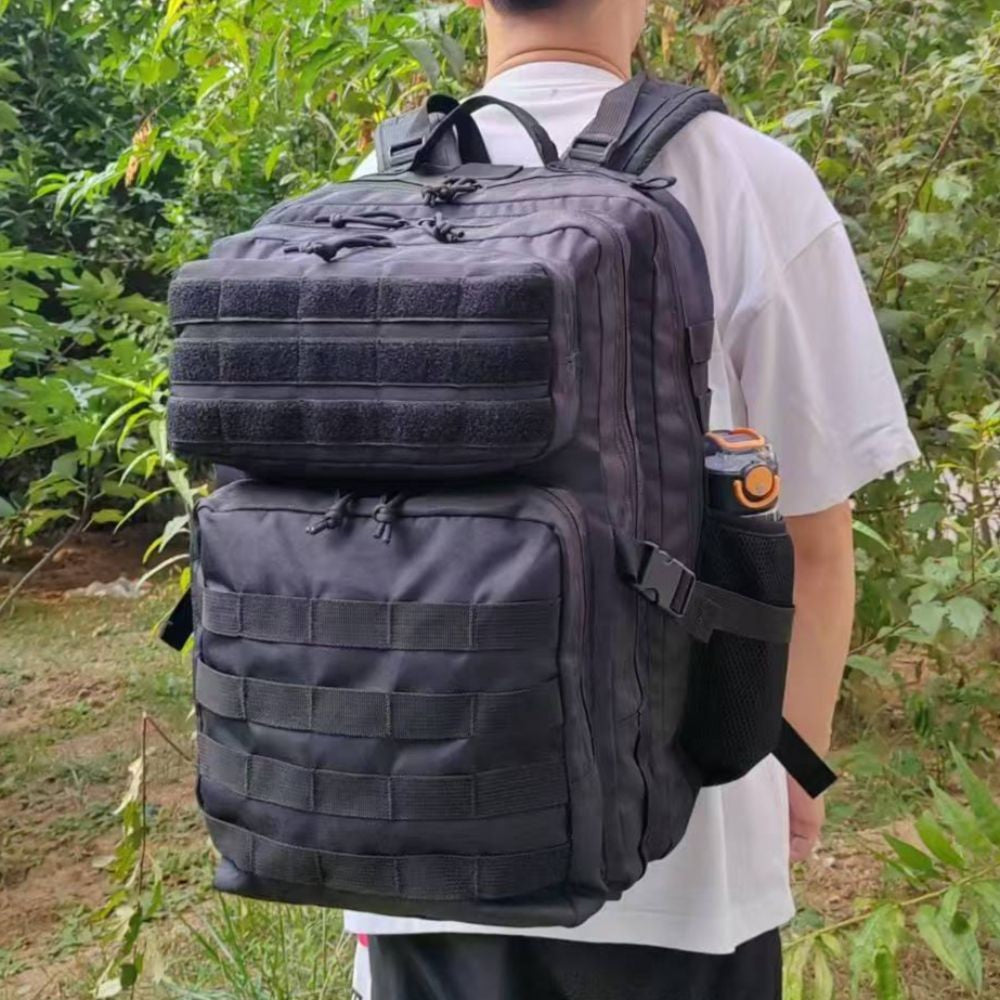 SYZM 50L Large Capacity Men Tactical Backpack Outdoor Rucksack Hiking Camping Hunting Sports Travel Bags with Bottle Holder