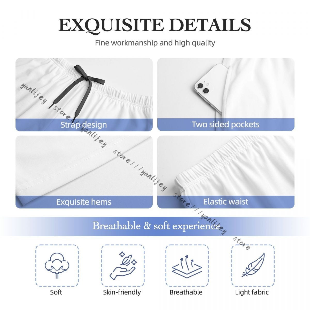 Men Sleep Bottoms Male Lounge Trousers Men's Airplanes And Clouds Pajama Pants