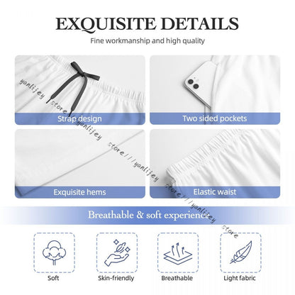 Men Sleep Bottoms Male Lounge Trousers Men's Airplanes And Clouds Pajama Pants