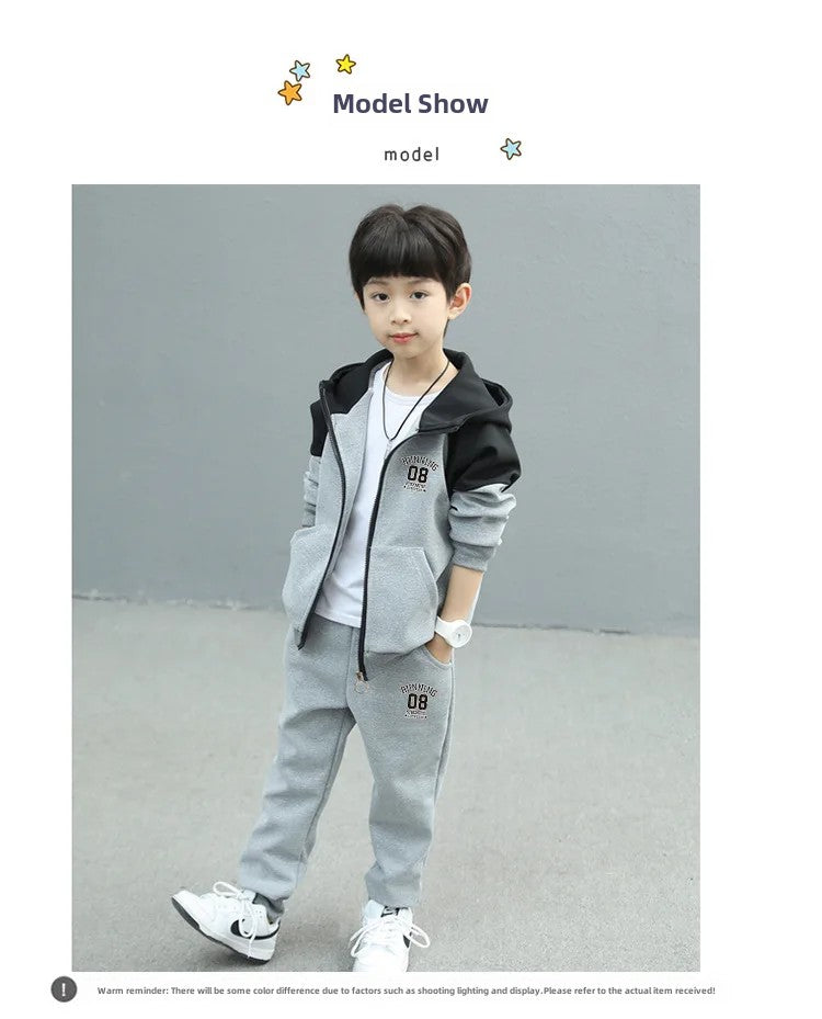 Boys Spring/autumn 2024 New Arrival Fashionable Baby Trendy Brand 2-piece Set Cool Kids Clothes For Little Ones