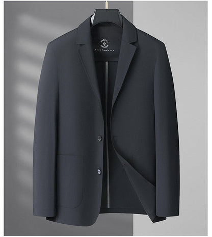 2025 Summer Ice Silk Thin Sunscreen Suit Jackets for Men Classic Business Casual Blazers Wedding Social Dress Coat Men Clothing