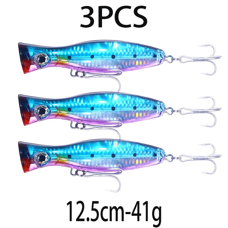 Iscas de Pesca Popper Topwater 11cm 23g 13cm 43g Pesca Boia Artificial Pesca de Baixo, Lúcio, Carpa, Wobbler, Artigos de Pesca