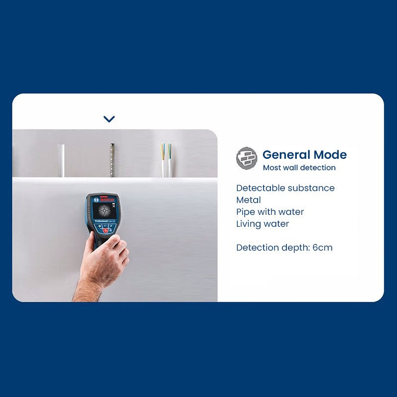 BOSCH D-TECT 120 Detector de metais Scanner Display digital profissional Detector de parede Localizador de pinos para cabo, cano de água, madeira, metal