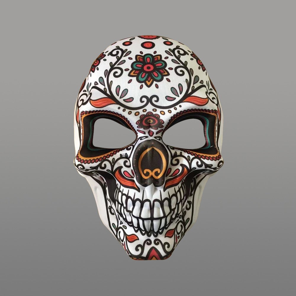 2023 Masks Mexican Day of The Dead Skull Mask Cosplay Halloween Skeletons Print Masks Dress Up Purim Party Costume Prop
