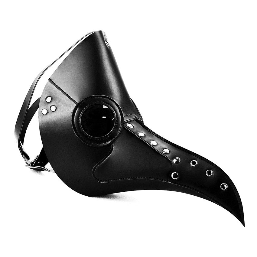 PU Leather Plague Doctor Mask Scary Steampunk Halloween Cosplay Gothic Festival Funny Face Props Carnival Masquerade Party Mask