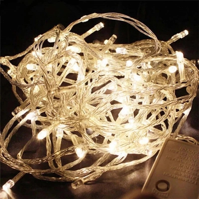 110V 220V 10M 100 Led String Garland Christmas Tree Chain Fairy Light  Waterproof Home Garden Party Outdoor Holiday Decoration