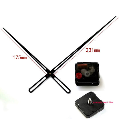 12888 Round Hole High Torque Sweep 6mm Screw Axis Wall Clock Quartz Movement Large Accessory With 90128 Black Hands DIY Kits