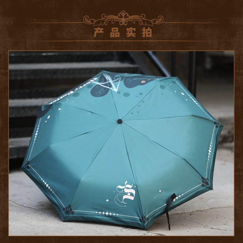 Bonecos de Anime Guarda-Chuva Harry Potter Meninos e Meninas Chuva e Sol Automático Portátil Dobrável Guarda-Sol Presente para Fãs Brinquedos