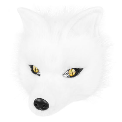 Wolf Mask Half Face Animal Dog Fox Werewolf Masks for Halloween Party Cosplay Costume Props