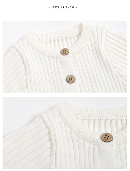 2025 New Infant Baby Girls Boys Knitted Jumpsuit Toddler Baby Girl Boys Long Sleeved Knitting Romper Children Clothes