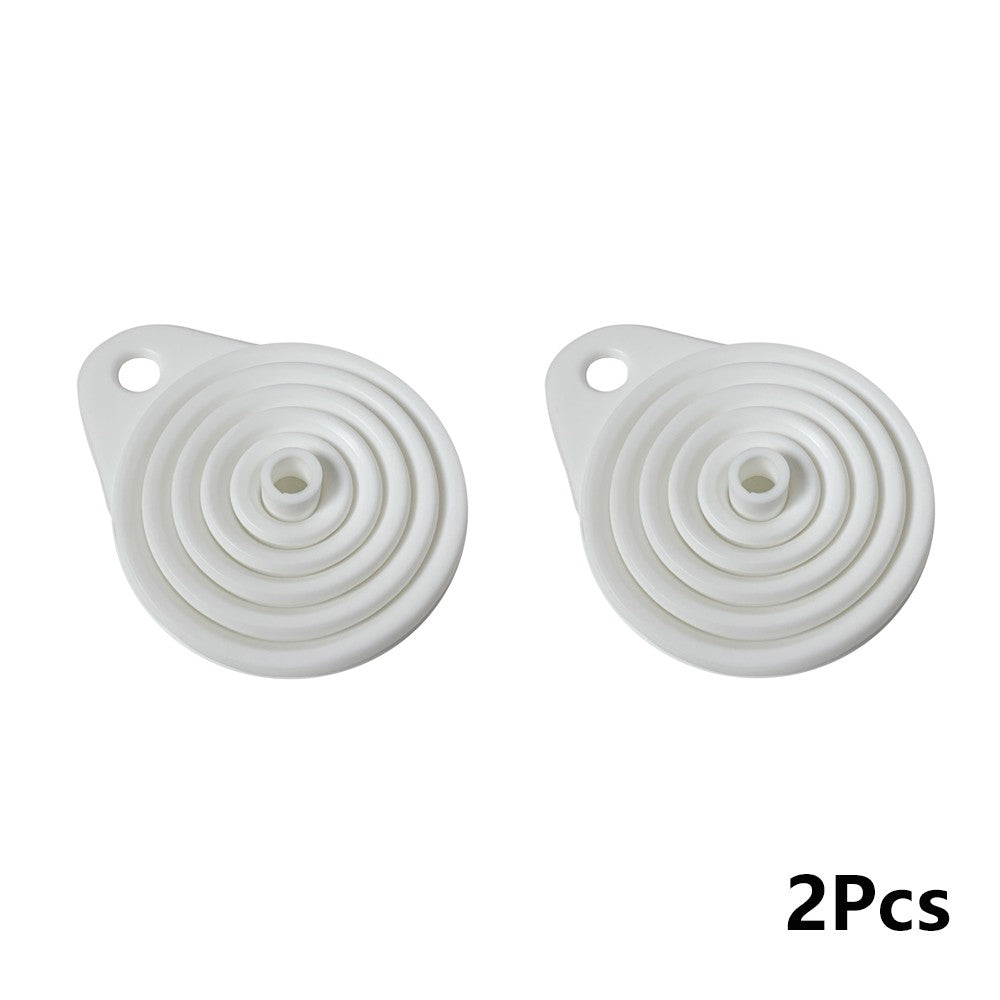 2 Peças Funil Dobrável para Motor de Carro Funil de Líquido de Silicone Ferramentas para Troca de Óleo e Gasolina para Carros e Motos Acessórios