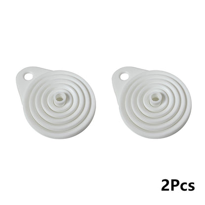 2 Peças Funil Dobrável para Motor de Carro Funil de Líquido de Silicone Ferramentas para Troca de Óleo e Gasolina para Carros e Motos Acessórios