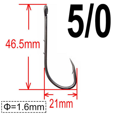 200 unidades Anzol Baitholder Ganchos para Pesca de Carpa Jig Anzol Grande com Farpa Aço de alto carbono