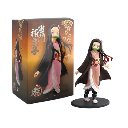 Anime Demon Slayer Kimetsu no Yaiba Figure Kamado Tanjirou Action Figure Agatsuma Zenitsu Nezuko Warrior PVC Model Toys