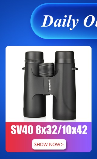 SVBONY Telescópio para Observação de Pássaros SV47 Binóculos Potentes 8x32/8x42/10x42 Profissional IPX7 À Prova D'Água equipamento de camping Sobrevivência