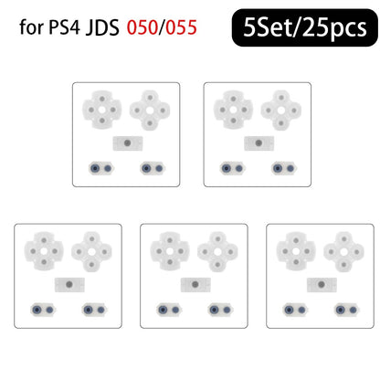 1-10Sets Replacement Conductive Rubber Pads for PS4 Controller Silicone Buttons Joystick Pads JDM-010/030/040/050 Repair Part