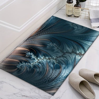 Marble Texture Bath Mat Non-slip Super Absorbent Toilet Bathroom Floor Rug Living Room Porch Entrance Carpet Home Bedroom Decor