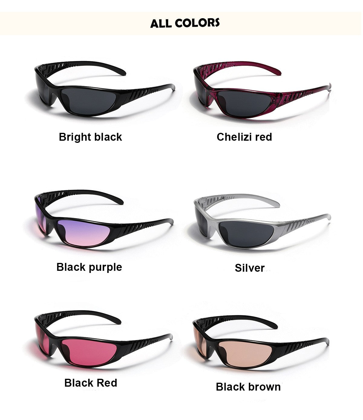 Y2K Silver Sunglasses Color Hollowed Out Future Sense Of Technology Hot Girls Net Red Sunglasses Women Sunglasses Trendy Men