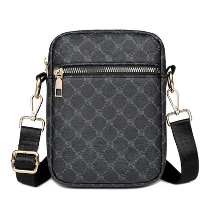 Luxury Designer Men Small Shoulder Bag PU Leather Messenger Crossbody Phone Bag For Men Vintage Style Men Handbag Bag Bolsa Sac