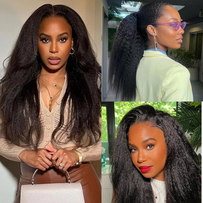 Kinky Straight Feather Crochet 100% Human Hair Extension Pre Separated Knotless Crochet Hair Bundles For Reusable Boho Braids