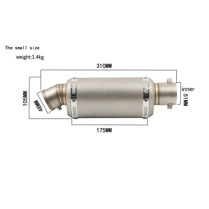 38-51MM Universal Yoshimura Motorcycle Exhaust Escape Muffler DB Killer Moto Pipe Motorbike 100cc-1000cc CRF230  ATV GP Scooter