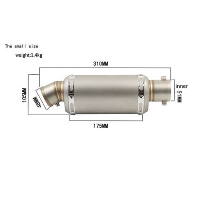 38-51MM Universal Yoshimura Motorcycle Exhaust Escape Muffler DB Killer Moto Pipe Motorbike 100cc-1000cc CRF230  ATV GP Scooter