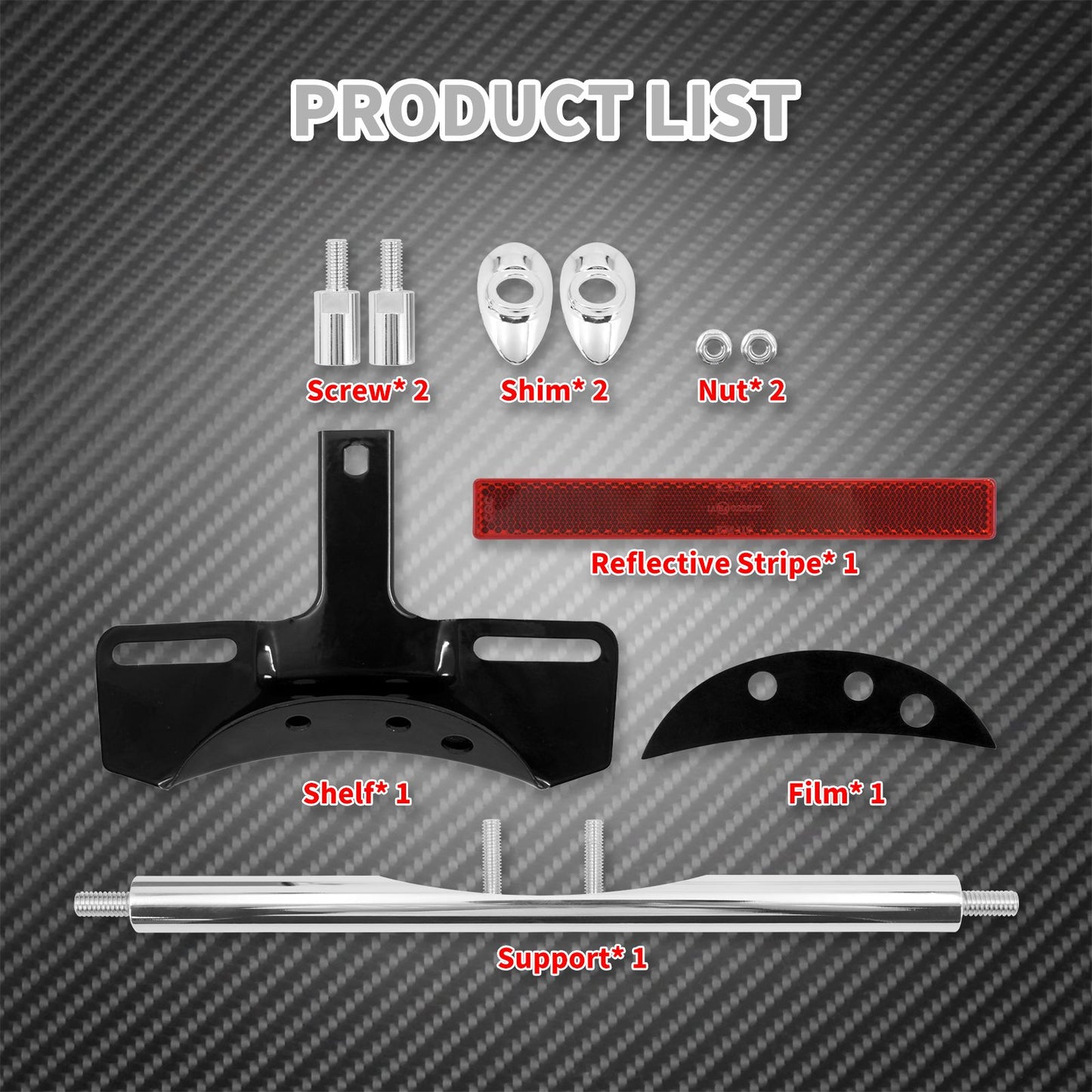 Kit de Recolocação de Seta de Suporte de Placa de Motocicleta para Harley Dyna Low Rider FXDL FXDF 2002-2017 Sportster XL883 2004-2023