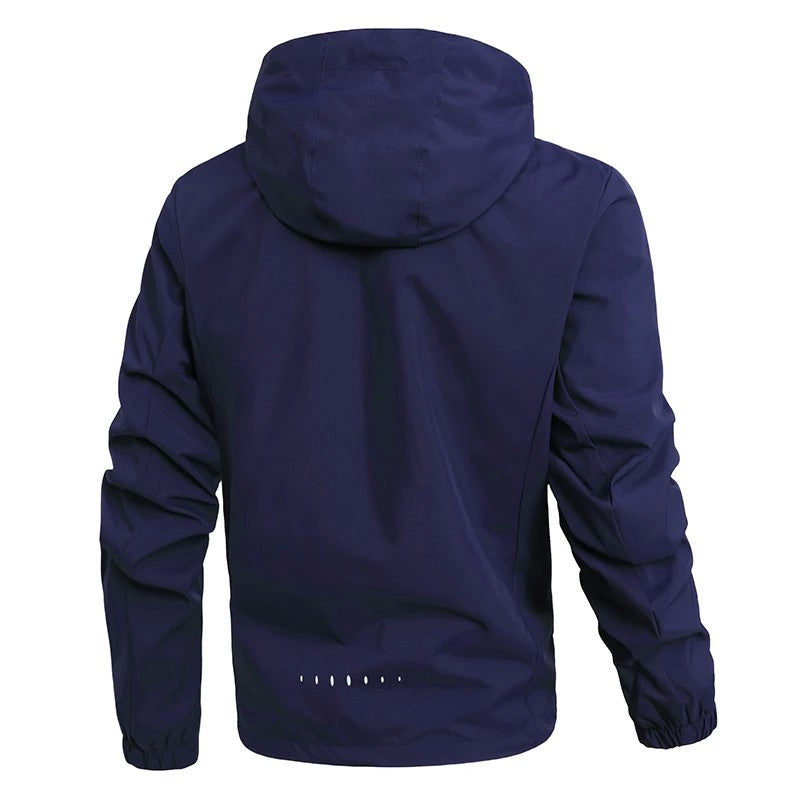 Spring Autumn New Men Casual Jacket Men Outdoor Windproof Waterproof Athletes Jacket Coat Detachable Hat Jackets Male M-5XL