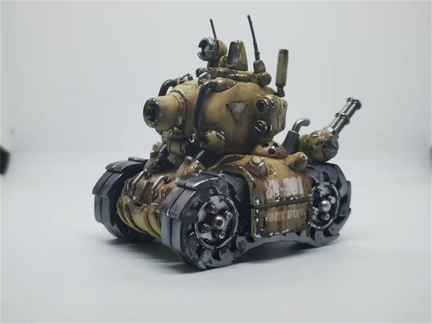 ?Concluir em 10 dias?Repintura Artesanal Modelo XIN SHI Metal Slug 3 Tanque de Caminhão Figura