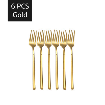 Conjuntos de talheres de ouro 30 peças, talheres de aço inoxidável, garfo de sobremesa, colher de café, talheres laváveis em lava-louças para jantar, cozinha e mesa.
