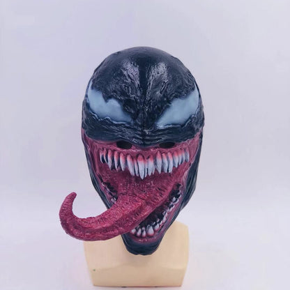 Venom Mask Cosplay Halloween Horror Hero Latex Venom Wearable Actor's Headgear Adult One-size Comic-con Party Masquerade Props