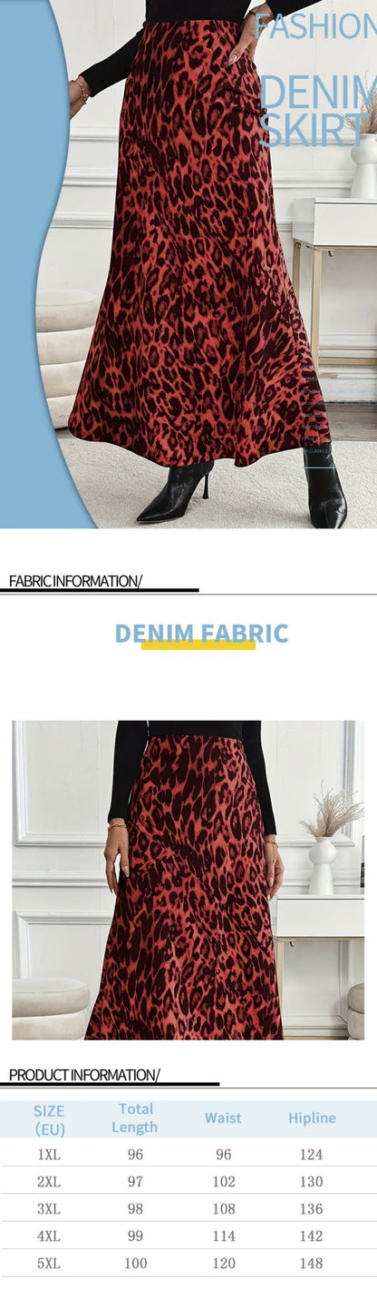 Women Plus Size Autumn Skirt