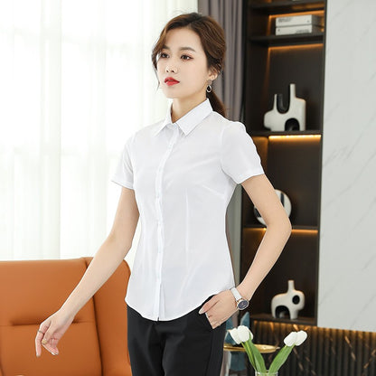 Formal Dress Women Shirt Long Sleeve Blouse New Black Shirt Women Tops 2024 Fashion Women Clothing Basic White Shirts OL Blouses