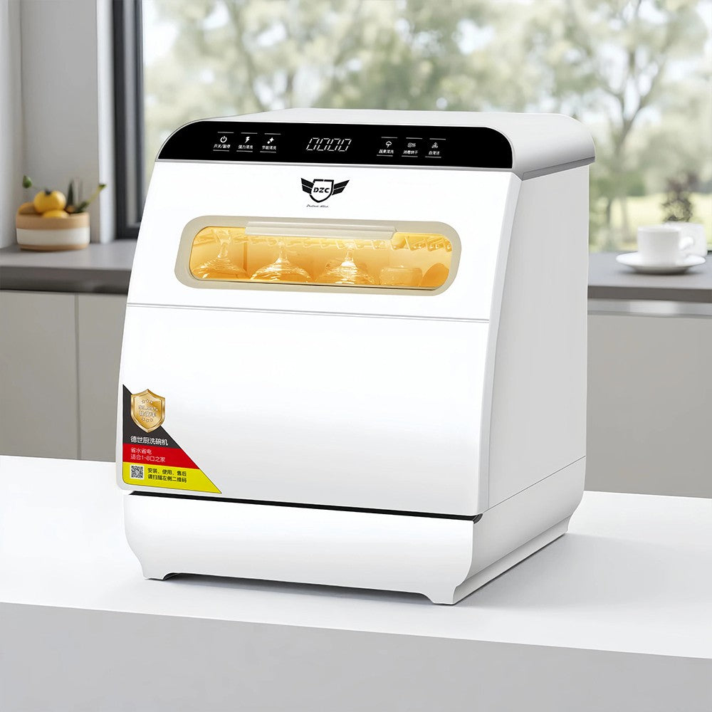 New Model 8 Sets Household Automatic Home Dish Washer Portable Smart Dishwasher for Kitchen OEM Q8