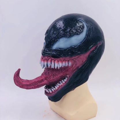 Venom Mask Cosplay Halloween Horror Hero Latex Venom Wearable Actor's Headgear Adult One-size Comic-con Party Masquerade Props