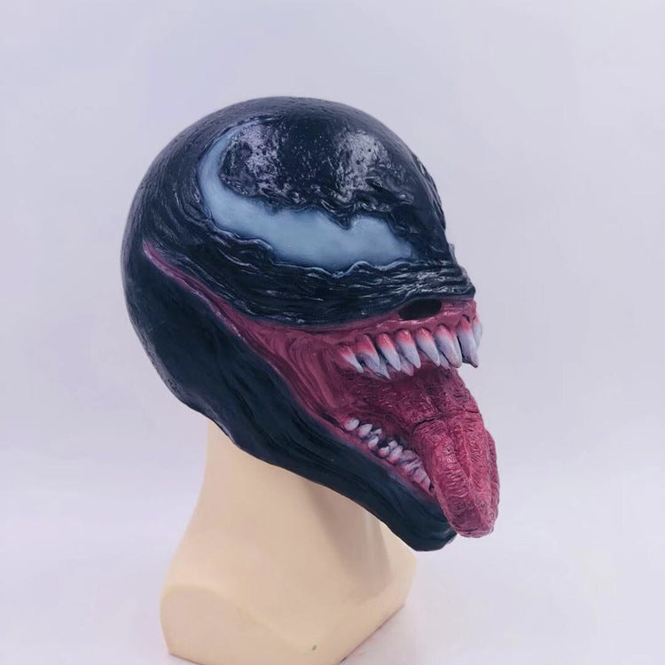 Venom Mask Cosplay Halloween Horror Hero Latex Venom Wearable Actor's Headgear Adult One-size Comic-con Party Masquerade Props