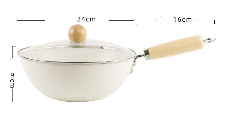 Ceramic Non-Stick Pan Frying Pan Wok Pan Home Steak Skillet Pancake Fried Induction Cooker Gas Stove Special Saucepan Nonstick