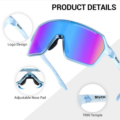SCVCN Cycling Sunglasses Men Photochromic Glasses Fashion for Women Bike Mountain Road Bicycle Eyewear Cycle Goggles UV400 MTB