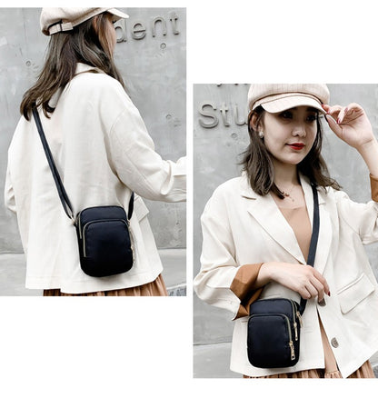 MultiLayer Waterproof Women Shoulder Bag Multifunctional Wallet Crossbody Bag Outdoor Sports Lightweight Phone Purse With Zipper